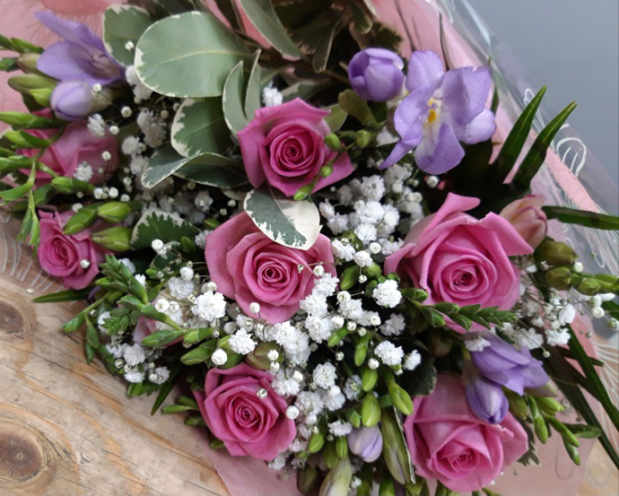 Anniversary aqua gift box  Bristol florist APB7